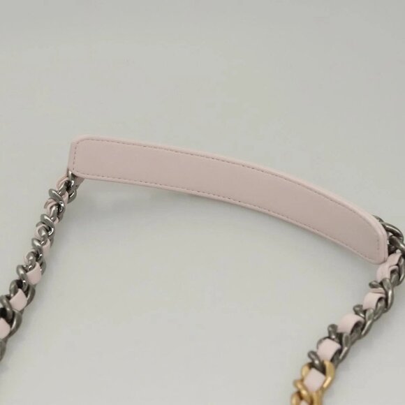 CHANEL Shearing Chain CHANEL 19 Bag Mouton 2way Pink M95573 CC Auth 116258AM - Picture 9 of 16